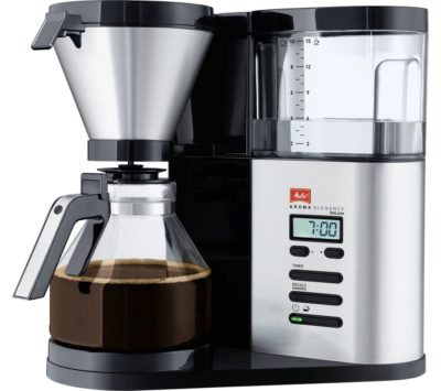 MELITTA AromaElegance Deluxe Filter Coffee Machine - Black & Stainless Steel